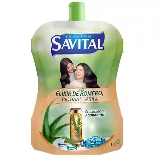 Shampoo Savital Elixir de Romero Biotina y Sabila