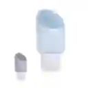 Botella Con Cepillo Facial Serie Macaron Azul y Gris Miniso