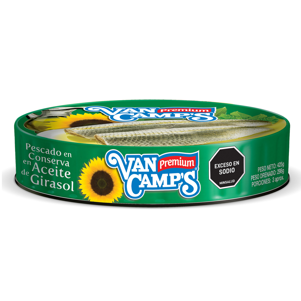 Van Camps Sardina en Aceite Vegetal 425 g