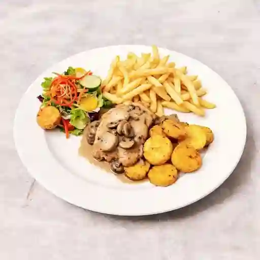 Pechuga en Champiñones