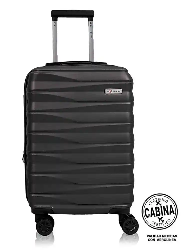 Maleta de Viaje Cabina Fortaleza Pequeña-negro