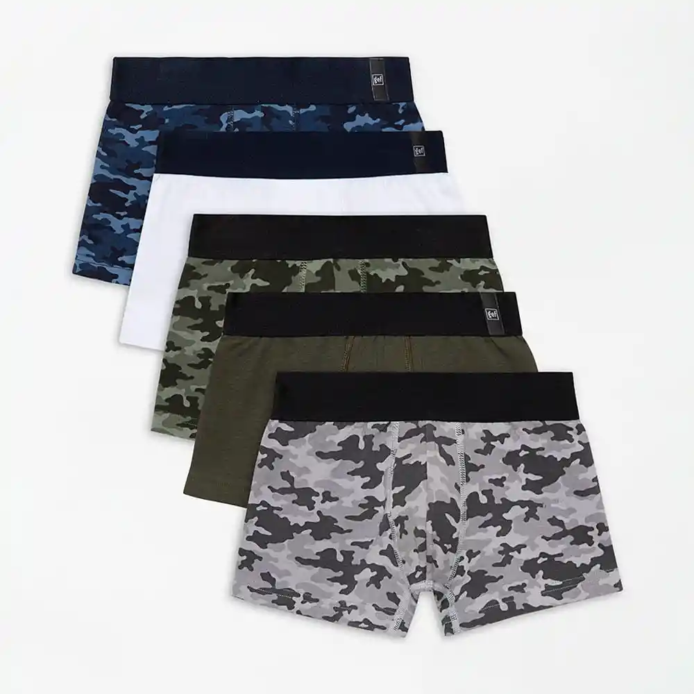 Bóxer Con Elástico Expuesto Kids Masculino Uloc Kd X5 Gef Talla 8