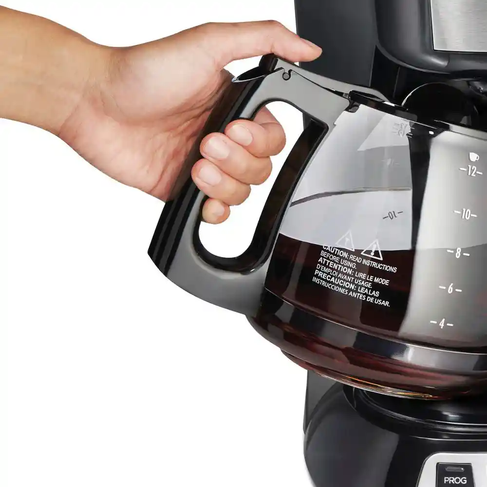 Cafetera 12 Tazas Digital Hamilton Beach 12 Tazas Negro
