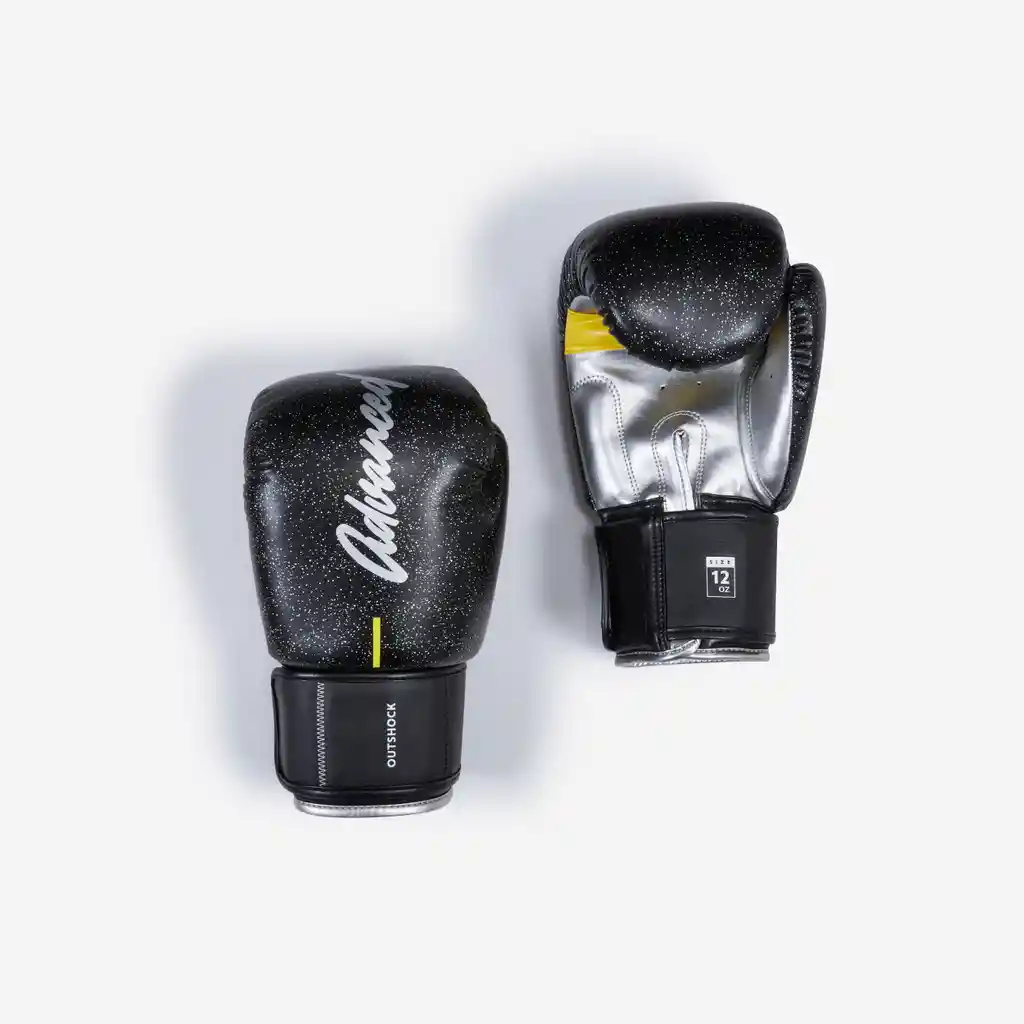 Guantes Para Kickboxing o Muay Thai Unisex Outshock 500 Negro