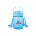 Botella Correa y Tapa Mini Family Azul 1300 mL Serie Miniso