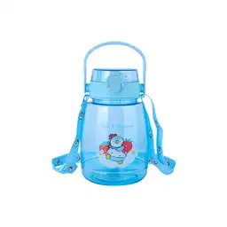 Botella Correa y Tapa Mini Family Azul 1300 mL Serie Miniso