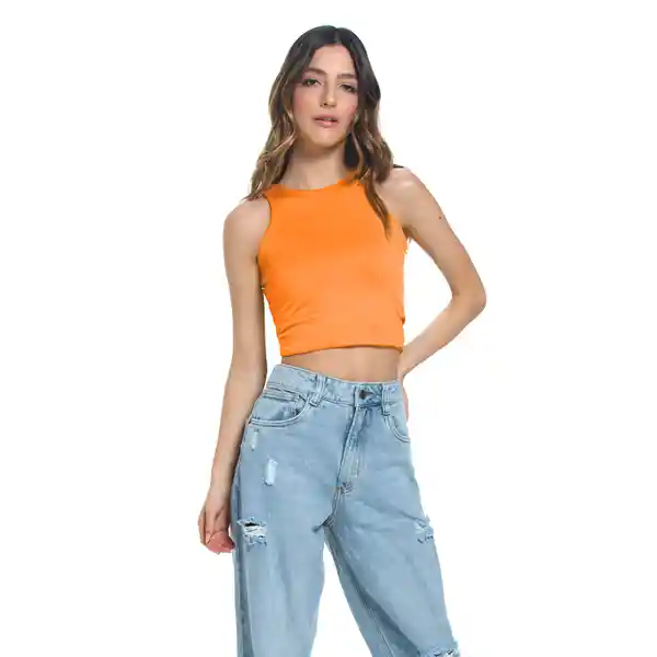 Top Libra Naranja Talla L