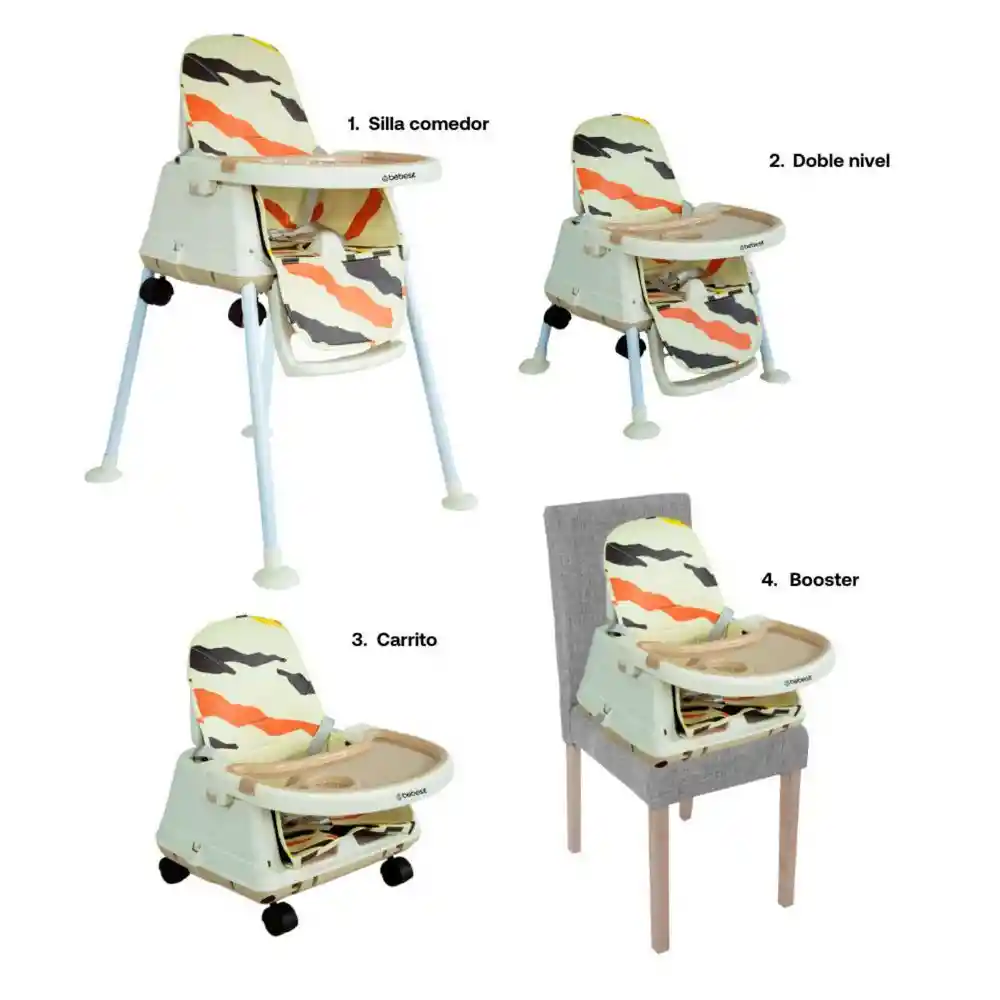 Silla Comedor 3 en 1 Smart Beige Bebesit Yy22qbg