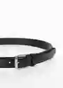 Cinturón Básico Negro Talla 90 Hombre Mango