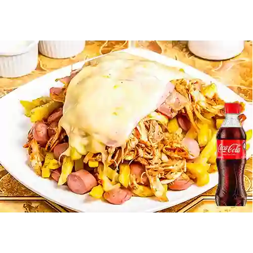 Salchipapa Mixta Mediana +Cocacola Personal 400ml