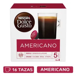 Cápsulas de Café NESCAFÉ DOLCE GUSTO Americano x 128g