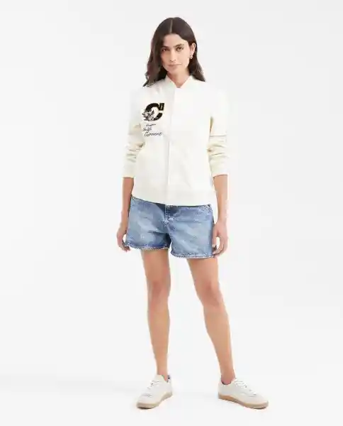 Chaqueta Bomber Embroidery Crudo Cannoli Claro XS Chevignon