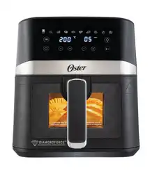 Freidora 4l Digital Oster Digital Negro Con Plateado 2204927