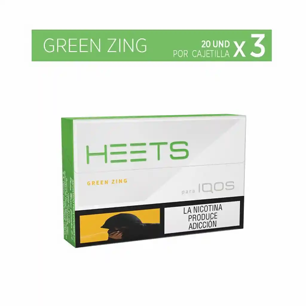 Heets Green Zing X 3 Unidades