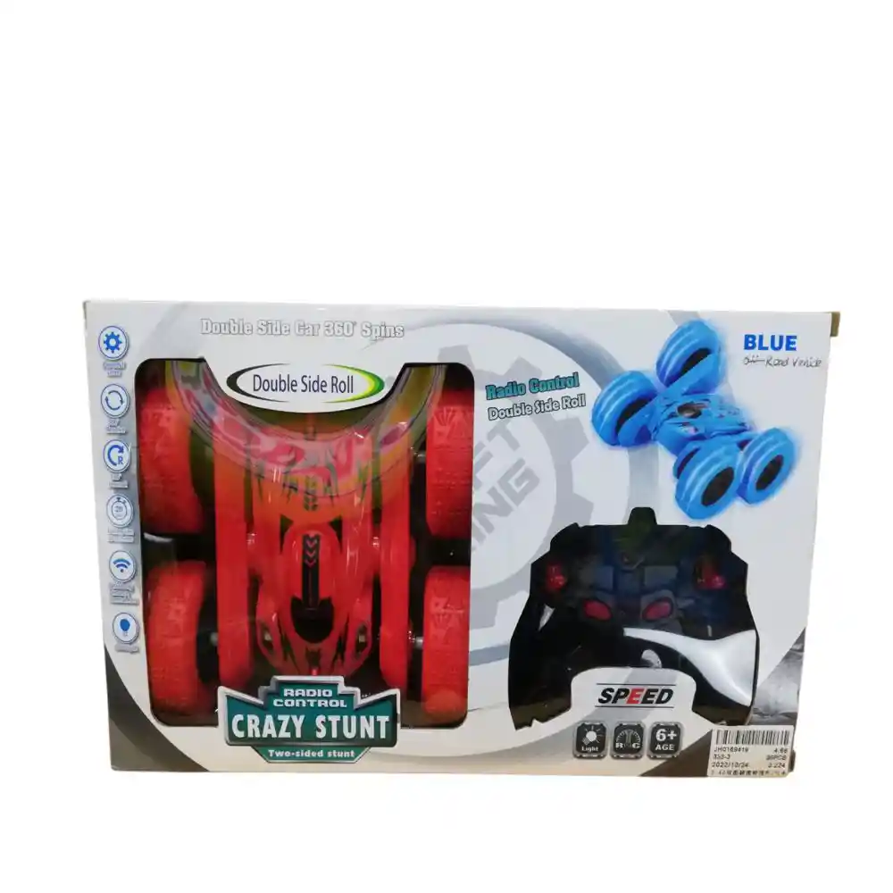 Carro Rc Stuntblue +bat Recarg Toy Logic