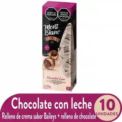 Chocolate Luxe Mont Blanc Baileys bombón x 10 unidades