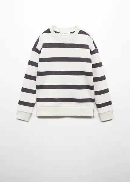 Sudadera Stripes1 Niños Antracita Talla 10 Mango