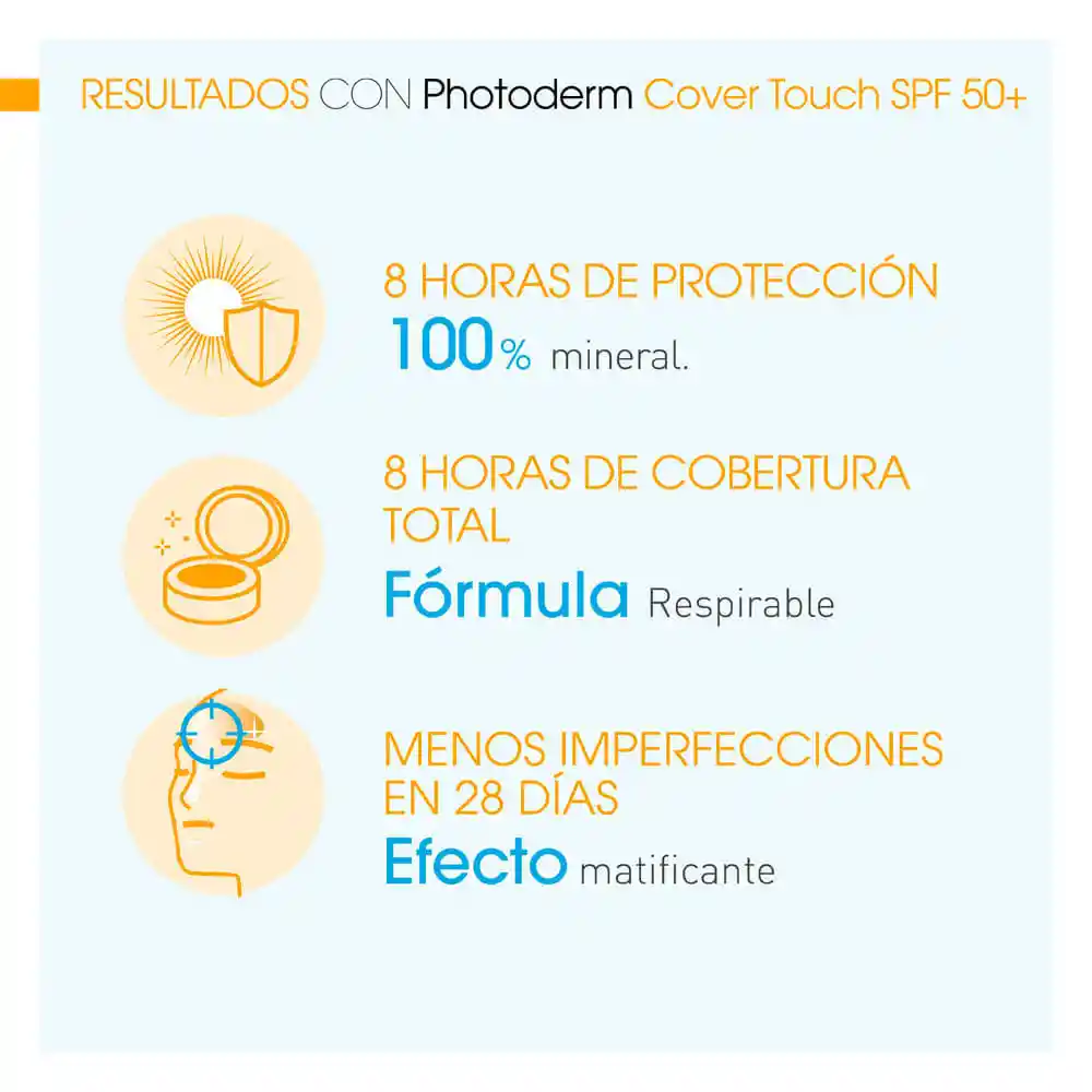 Bioderma-Photoderm Protector Solar Cover Touch Tinte Claro Spf50