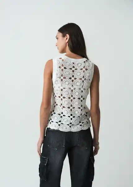 Saco Tejido Mujer Crudo Marfil Claro Talla M 582G088 Naf Naf