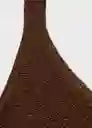 Top Kling Marrón Talla M Mujer Mango