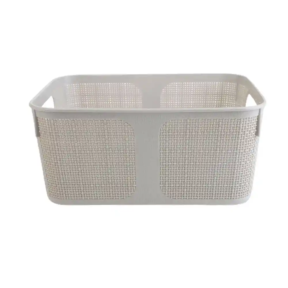 Canasto Closet Lino Dúo S Gris