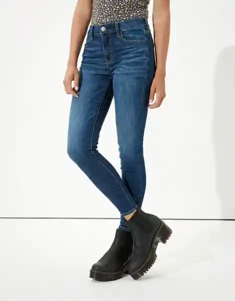 American Eagle Jegging Next Level Medianoche Talla 4 Short