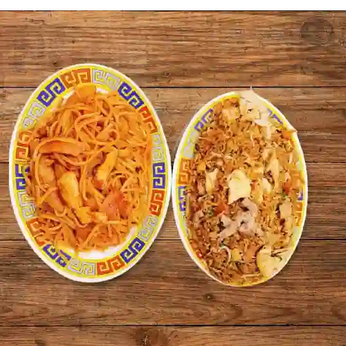 Combinado Grande Arroz y Espaguetti