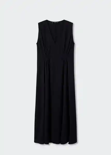 Vestido Oporto-A Negro Talla XL Mujer Mango