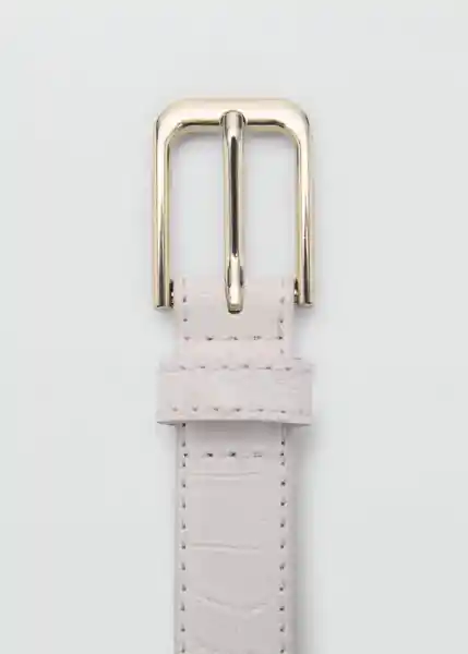 Cinturón Mirta Crudo Talla S Mujer Mango