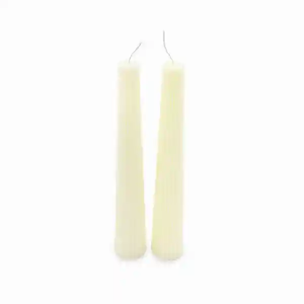 Set Velas Tower Ivory 23 cm Ambiente Gourmet