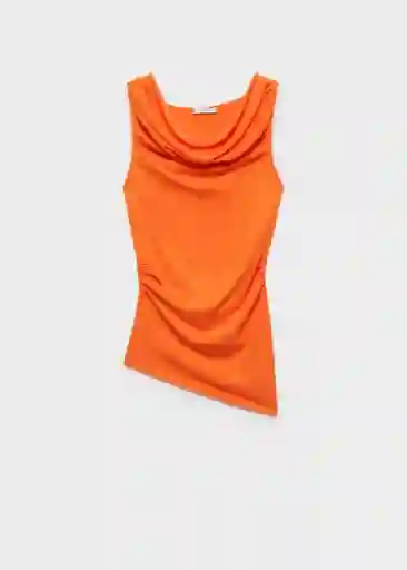 Top Gigi Naranja Talla L Mujer Mango