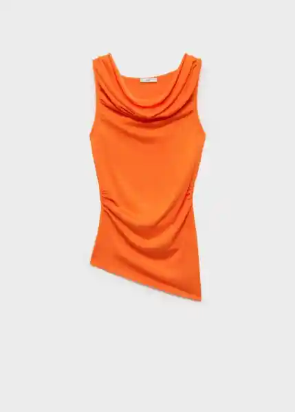 Top Gigi Naranja Talla L Mujer Mango
