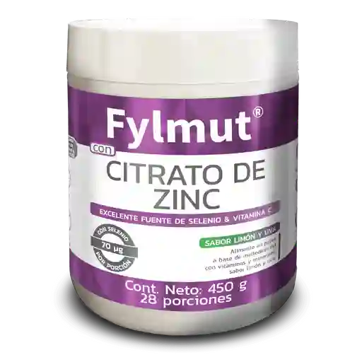 Citrato Zinc Fylmut Sabor Limon Uva