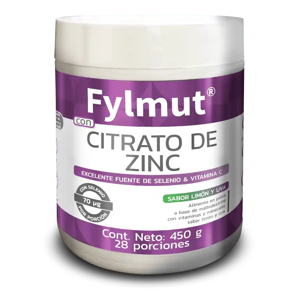Citrato Zinc Fylmut Sabor Limon Uva