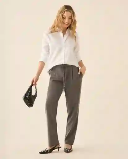 Pantalón Gris Humo Claro Talla 14 433G010 Esprit