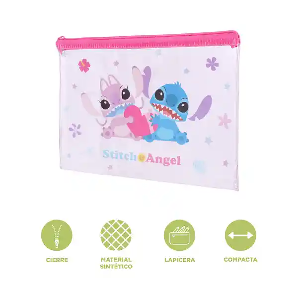 Cartuchera Lilo & Stitch Disney Rosa Miniso