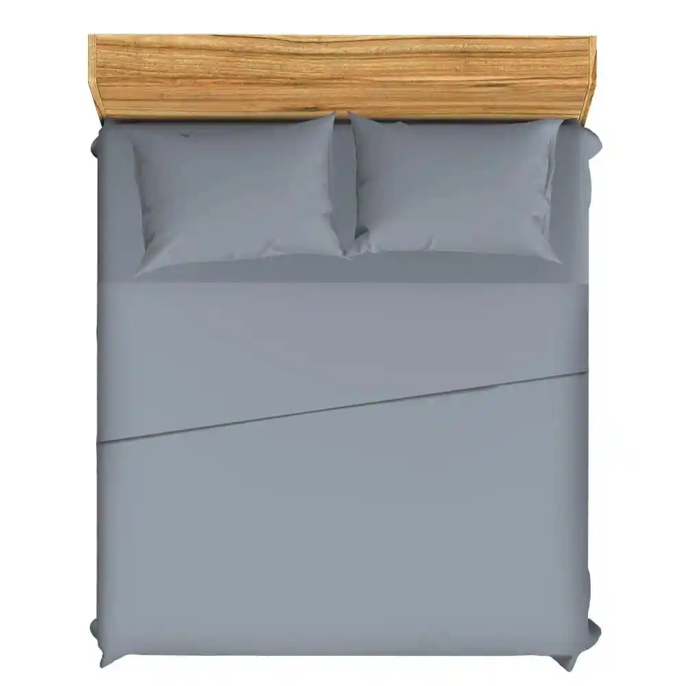 Juego de Cama Finlandek Basic Esencial Queen (160 X 190 Cm) N/a Poliéster Skyte Azul