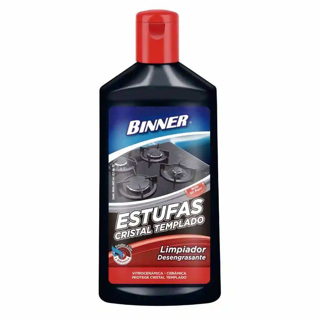 Binner Limpiadore Estufas Cristal Tem
