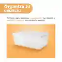 Organizador Almacenamiento Serie Silver Gray Gris Claro Miniso