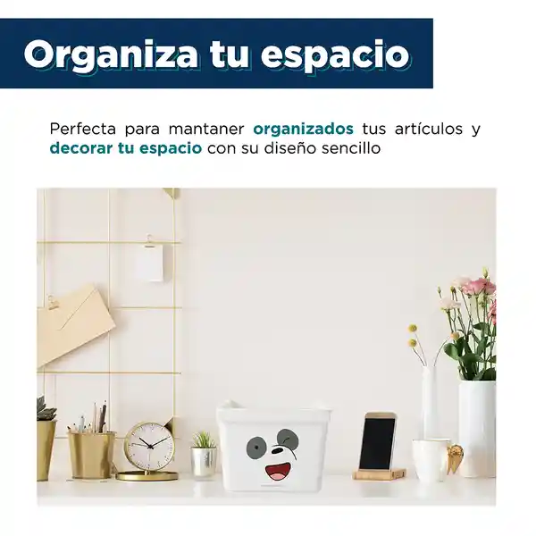 Caja de Almacenamiento Con Tapa Panda 5.0 Miniso