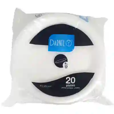 Platos Espumado Blancos Darnel