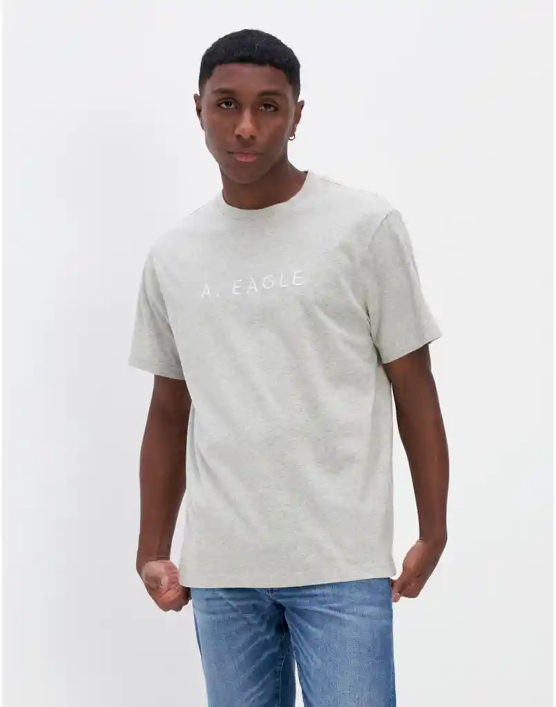 Camiseta Hombre Gris Talla X-SMALL 400386612864 American Eagle