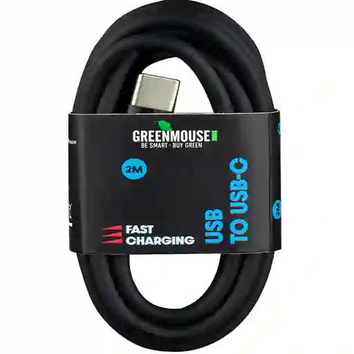 Cable Greenmouse Usb-c Carga Rapida Negro