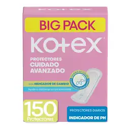 Kotex Protector Diario Con Indicador de Ph 150 Und