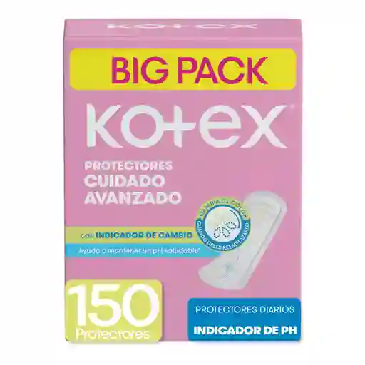Kotex Protector Diario Con Indicador de Ph 150 Und