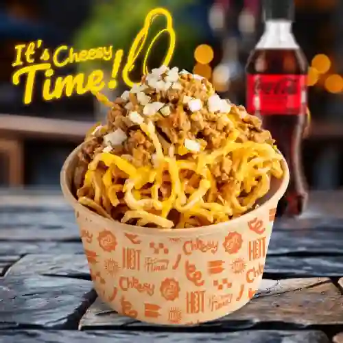 Combo Papas Espiral Cheesy Chili con Carne
