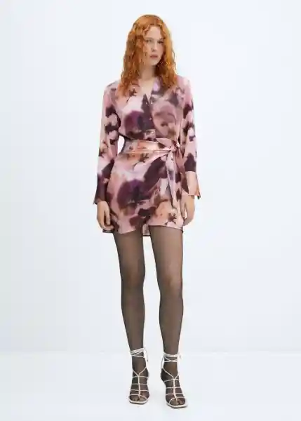 Vestido Alexia Rosa Talla M Mujer Mango