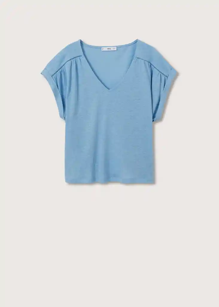 Camiseta Noki Azul Talla XL Mujer Mango