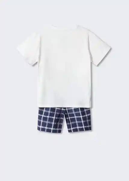 Pijama Edu Offwhite Talla 14 Niños Mango