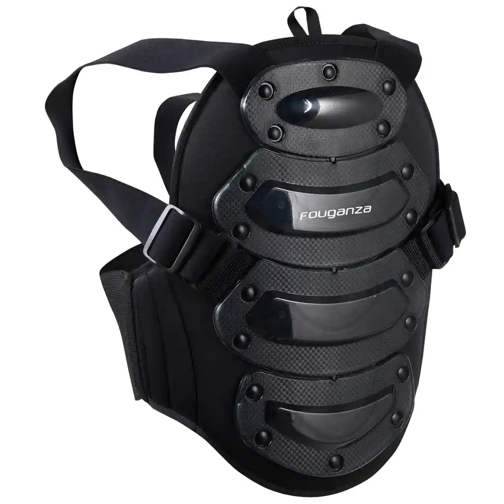 Protector Dorsal de Equitación Para Niños - Fouganza Safety Negro